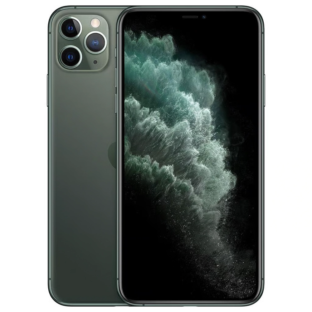 iPhone 11 Pro Max Verde iPhone 11 Pro Max Verde vista frontal y trasera