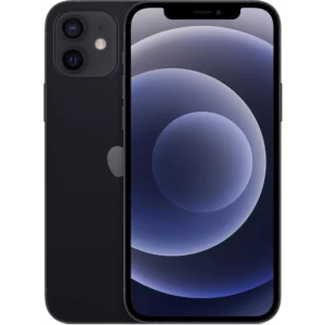 iPhone 12 Negro vista frontal y trasera