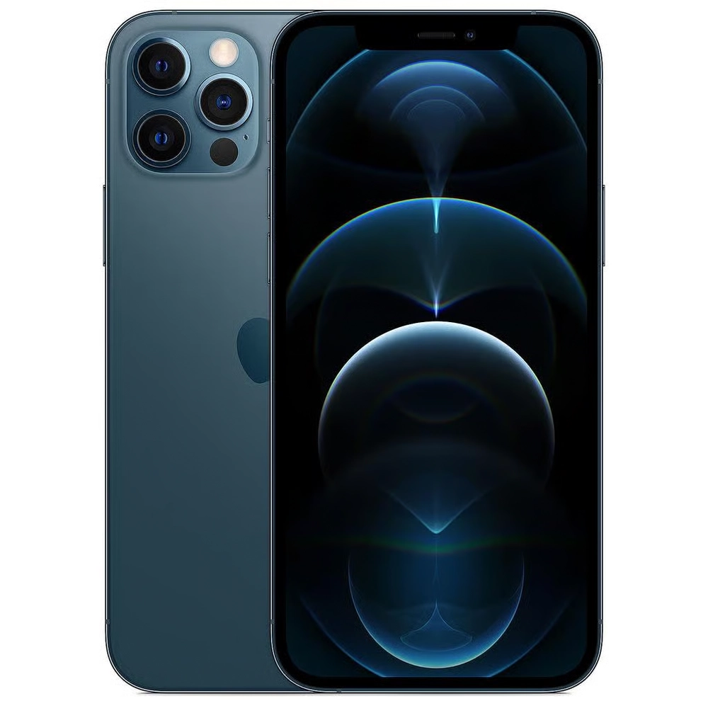 iPhone 12 Pro Max Azul iPhone 12 Pro Max Azul vista frontal y trasera