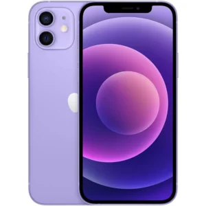 iPhone 12 Lila vista frontal y trasera