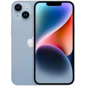 iPhone 14 Azul vista frontal y trasera