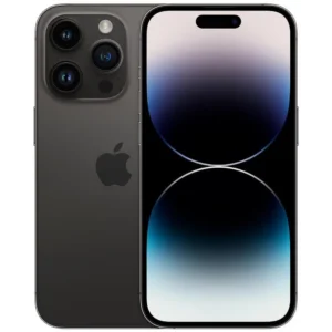 iPhone 14 Pro Negro vista frontal y trasera