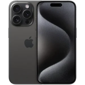 iPhone 15 Pro Max Negro vista frontal y trasera