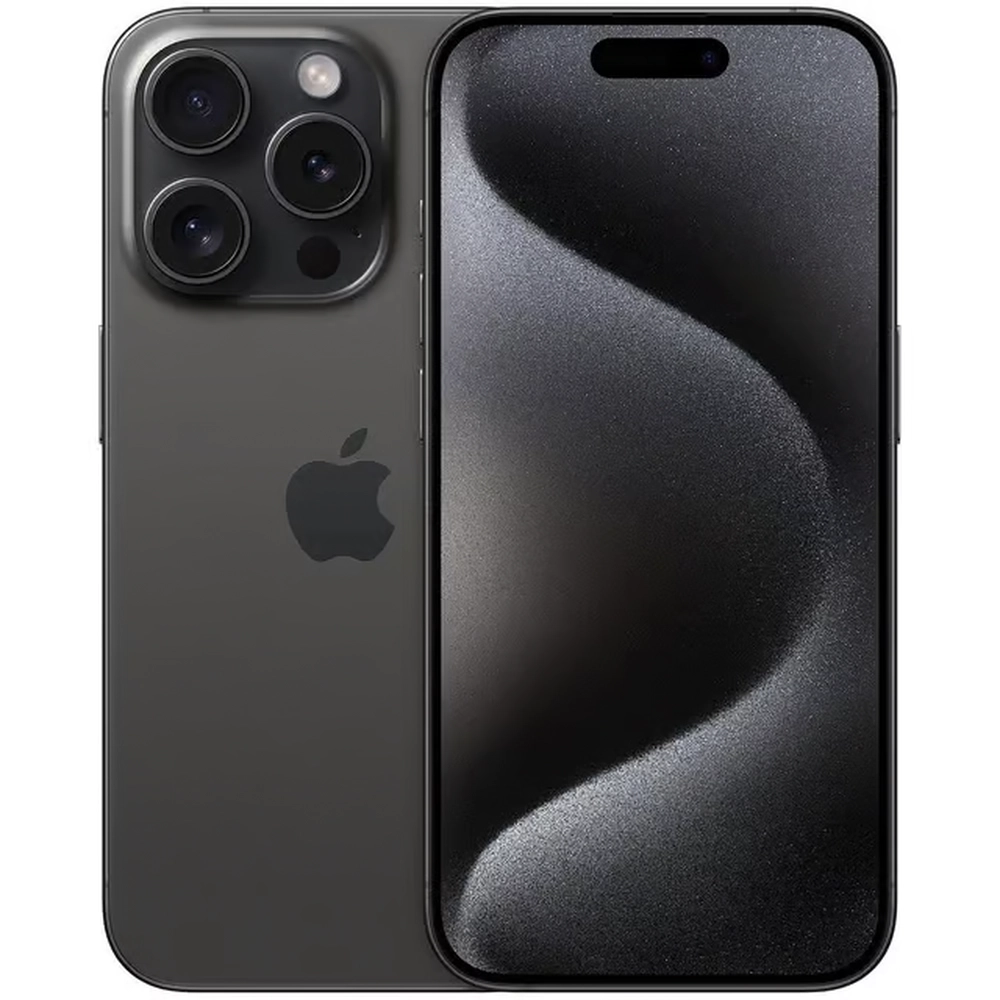 iPhone 15 Pro Max Negro vista frontal y trasera