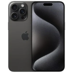 iPhone 15 Pro Max Negro vista frontal y trasera